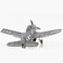 Old Modern Handicrafts Grumman F6F Hellcat Plane Model  Wall Dcor  140 Scale Model Metal  Exotic Wall Decoration for Home  Office  145 x 12 x 6 Inches