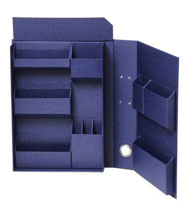 Nakabayashi LSTFA4NV Lifestyle Tool Small Items Storage Box File A4 Navy