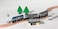 Amtrak Wooden Train P42 Superliner Set Compatible with Other Railroads wStationTrack  Signs