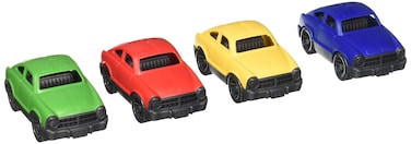 Green Toys Mini Cars Assorted  Pretend Play Motor Skills Kids Toy Vehicles No BPA phthalates PVC Dishwasher Safe Recycled Plastic Made in USA 1 EA Nipple Cover 03475 24Pack