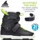 Rollerblade NJR Kids Size Adjustable Street Inline Skate Black and Green High Performance Inline SkatesJunior Size 35