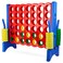 Giant 4 in a Row Connect Game  4 Feet Wide by 35 Feet Tall Oversized Floor Activity for Kids and Adults  Jumbo Sized for Outdoor and Indoor Play  BlueRed