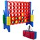 Giant 4 in a Row Connect Game  4 Feet Wide by 35 Feet Tall Oversized Floor Activity for Kids and Adults  Jumbo Sized for Outdoor and Indoor Play  BlueRed