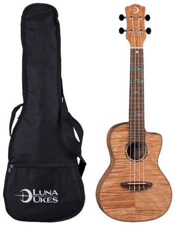 Luna Guitars 4String Ukulele UKE HTC EXM