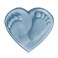 Milky Way  Baby Feet Heart Soap Mold Tray  Melt and Pour  Cold Process  Clear PVC  Not Silicone  MW 465