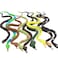 ValeforToy Rubber Snake9 Pack Realistic Snake Toy SetSuper Stretches Material TPR Snake Figure Keep Birds Away Bathtub Garden Rainforest Reptile Fake Snake Toy