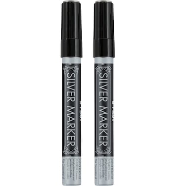 PILOT Silver Markers silver medium point 2 Packs