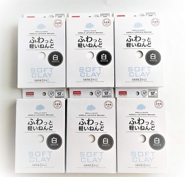 Soft Clay 6 Set White