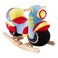 Happy Trails Rocking Motorcycle Toy  Kids Plush Stuffed Ride On Wooden Rocker and Handles  Fun for Boys Girls Toddlers