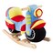 Happy Trails Rocking Motorcycle Toy  Kids Plush Stuffed Ride On Wooden Rocker and Handles  Fun for Boys Girls Toddlers