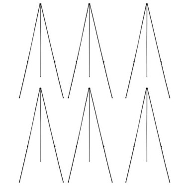 Folding Display Easel Stand 6 PCS 66 Tall Floor Poster Easel Adjustable Telescoping Art Easel Painting Easel Stand Easy Assembly