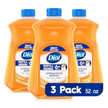 Dial Antibacterial Liquid Hand Soap Refill Gold 52 fl oz Pack of 3