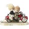 Precious Moments 172008 Together Wherever The Road May Lead Bisque Porcelain Figurine Bride  Groom on Motorcycle