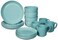 Safdie  Co HK02665 Stoneware Ridge 16Pcs Blue