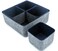 Welaxy Storage bins Set Office Drawer Organizers for School Home Kitchen Closet Cabinet Desk organize boxes 5Pack Navy