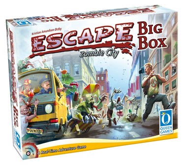 Queen Games Escape Zombie City Big Box  Realtime Board Game