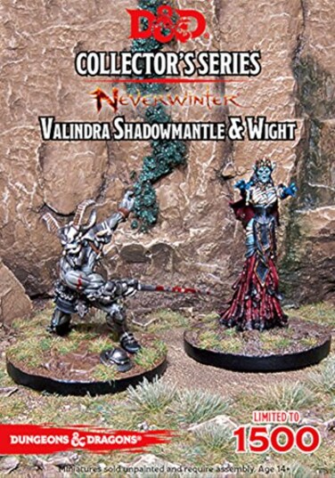 Gale Force Nine GF971045 D and D Neverwinter Valindra Shadowmantle and Wight Board Game