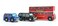 Le Toy Van  Cars  Construction Iconic Wooden Little London Vehicle Toy Car Play Set  Set 3 Cars  Boys Play Vehicle Role Play Toys  Suitable for 3 Year Old