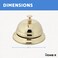 HOMEX HotelStyle Call Bell Service Bell for Reception Desks Classroom Tables Restaurant Counters and Homes Gold Bell for Offices