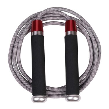 JAKAGO Weighted Jump Rope Adjustable TangleFree Speed Rope Skipping with Ball Bearing Handle Skip Rope for Workout Fitness Boxing MMA Endurance Training Jumping Rope for Men Women Exercise 141LB