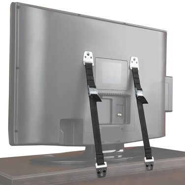 Jambini Metal Furniture  TV Safety Straps  TV Anti Tip Straps  Earthquake Straps 2 Pack