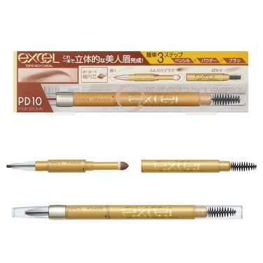 EXCEL Powder  Pencil Eyebrow PD10 Pink Brown