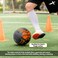 Vector X Street Soccer Football OrangeBlack Size 5 Material Rubber Moulded Football 32 Panel Ball Standard Size 5