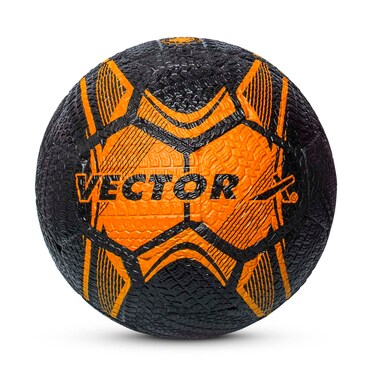 Vector X Street Soccer Football OrangeBlack Size 5 Material Rubber Moulded Football 32 Panel Ball Standard Size 5