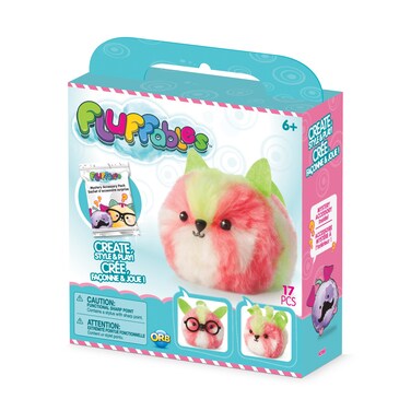 ORB The Factory Fluffables Kiwi Arts  Crafts PinkGreenWhite 575 x 2 x 6