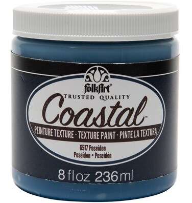 FolkArt Coastal Texture Paint in Assorted Colors 8 ounce Poseidon
