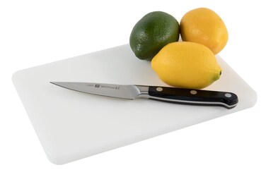Small Plastic Bar Cutting Board for Restaurants 10 x 6 Inch White