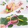 Auihiay 34 Pack Plastic Insect Figures Kit Includes Assorted Bugs Lifelike Butterfly Dragonfly Magnifying Glass and Leaves for Children Education Insect Themed Party