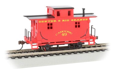 Bobber Caboose Denver  Rio Grande  HO Scale
