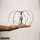 Flow Ring Kinetic 3D Spring Toy Sculpture Ring Game Toy For Kids Boys And Girl 3 Pack