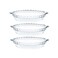Pyrex  Glass Pie Plates  3 Pack 95 inchex x 15 inches