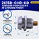 FJM Security 2615BKA Miniature Tubular Push Locks with Chrome Finish Keyed Alike  1 Pack