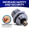 FJM Security 2615BKA Miniature Tubular Push Locks with Chrome Finish Keyed Alike  1 Pack