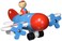Make  Break Magnetic Airplane  Buildable Wooden Plane Toy with Pilot Wings Propellers Wheels and Other Magnet Parts  DIY Construction Model Playset Building Toys  Break Apart Jet