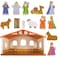 Imagination Generation  Nativity Set for Kids  Nativity Scene Wooden Toys Playset with Baby Jesus Angels Three Kings Mary and Joseph Figurines for Kids  15 Pcs