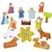 Imagination Generation  Nativity Set for Kids  Nativity Scene Wooden Toys Playset with Baby Jesus Angels Three Kings Mary and Joseph Figurines for Kids  15 Pcs