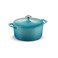 Tramontina Enameled Cast Iron Covered Dutch Oven 55Quart Medium Blue 80131036DS