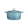 Tramontina Enameled Cast Iron Covered Dutch Oven 55Quart Medium Blue 80131036DS