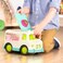 Battat Wonder Wheels Toy Ice Cream Truck For Kids Toddlers  Ice Cream Van Toy  Pretend Play Recyclable Materials  1 year