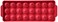 Hutzler Ice Tray Red
