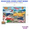 Crocodile Creek  Busy Airport  36 Piece Jigsaw Floor Puzzle with HeavyDuty Box for Storage Large 20 x 27 Completed Size Designed for Kids Ages 3 Years and up