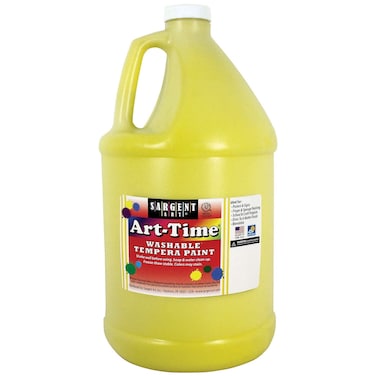 Sargent Art  SAR173602 173602 128 Ounce Yellow ArtTime Washable Tempera Paint Gallon 1 gallon