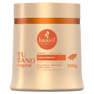 Haskell  Linha Tutano Vegetal  Mascara 500 Gr  Vegetal Marrow Collection  Mask Net 1764 Oz