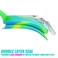 USHAKE Kid Swim Goggles AntiFog Lens and Hypoallergenic Silicone Gaskets Child Swimming Goggles for Kids and Early Teens Green Mix