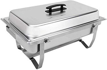 Sterno Buffet Kit Foldable Chafing Dish Buffet Set  Chafing Dishes for Buffet  Catering Food Warmers  Catering Supplies  Food Warming Trays for Buffet Party  8Piece Chafing Dish Set