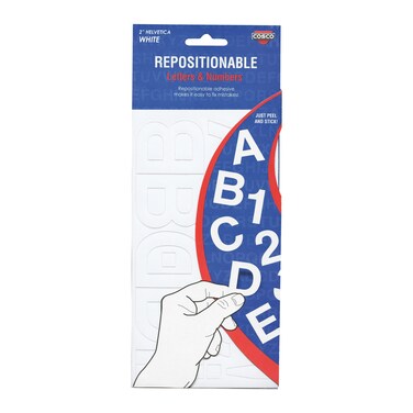 Creative Start Cosco Letters and Numbers 2 Helvetica Font 133 Characters White 098196